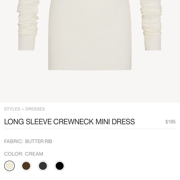 Eterne Long Sleeve Crewneck Mini Dress - Picture 7 of 7